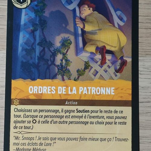 Ordres de la patronne