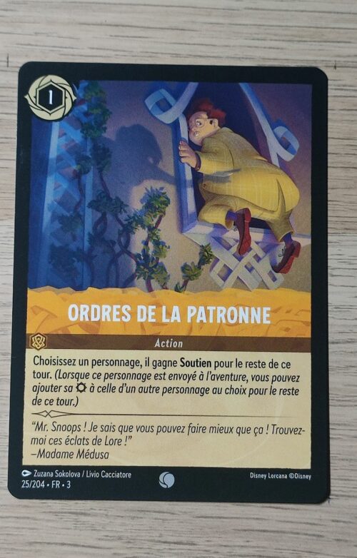 Ordres de la patronne