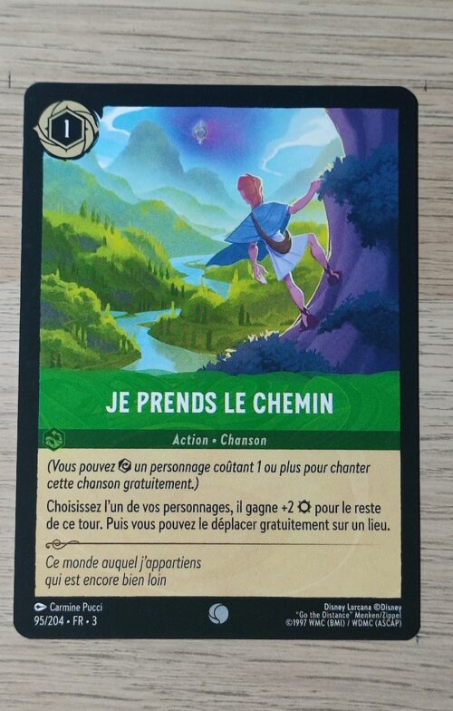 Je prends le chemin