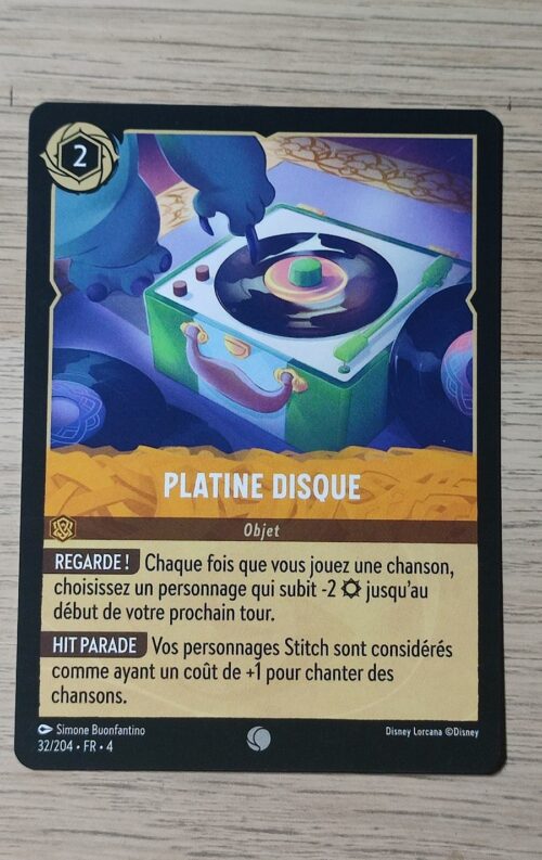 Platine disque