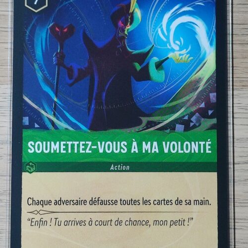 Soumettez-vous à ma volonté