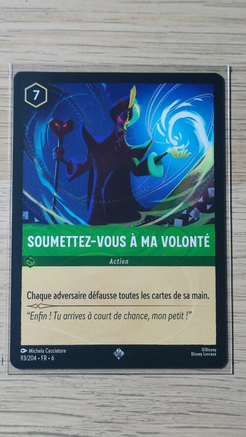 Soumettez-vous à ma volonté