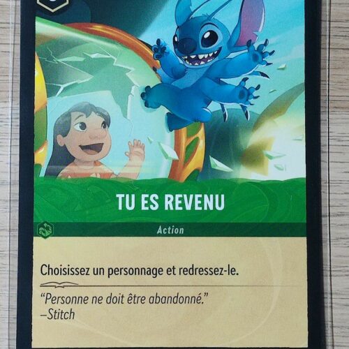 Tu es revenu