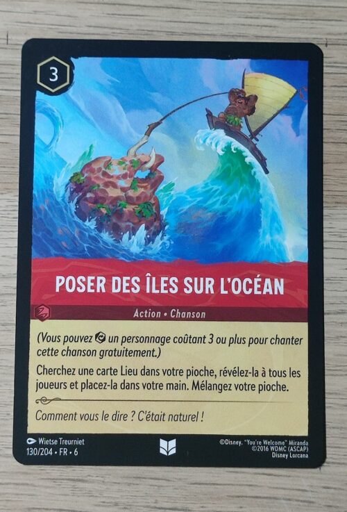 Poser des îles sur l'océan