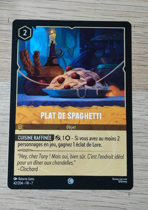 Plat de shaghetti