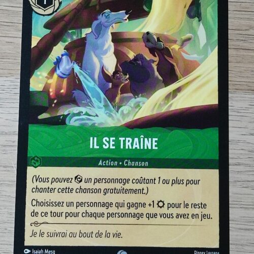Il se traine