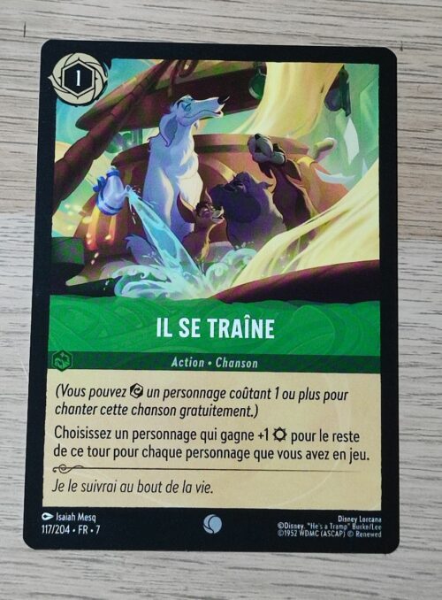 Il se traine