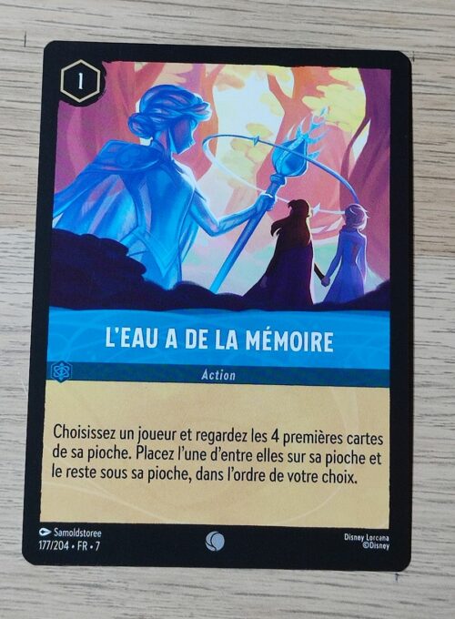 L'eau à de la mémoire