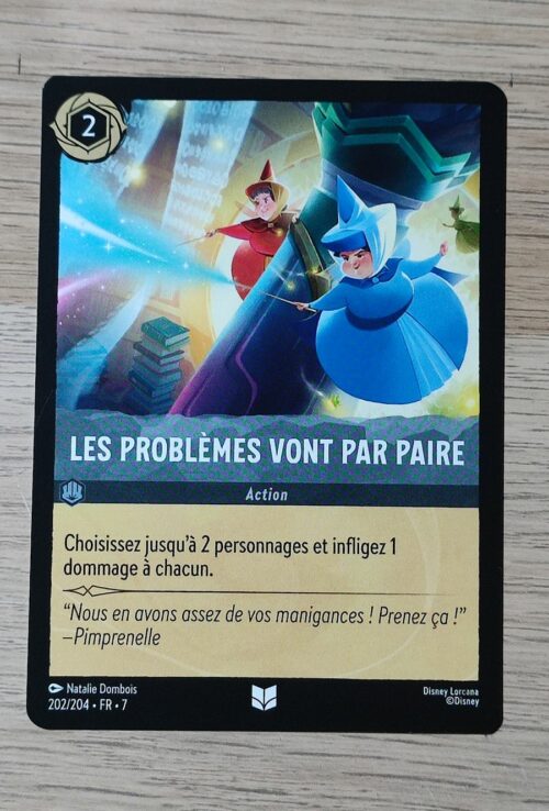 Les problèmes vont par paire