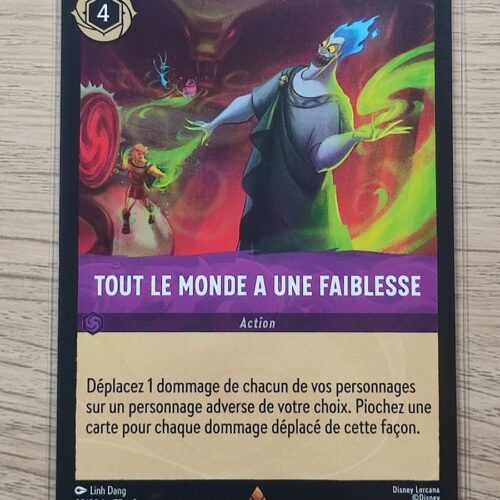 Tout le monde a une faiblesse