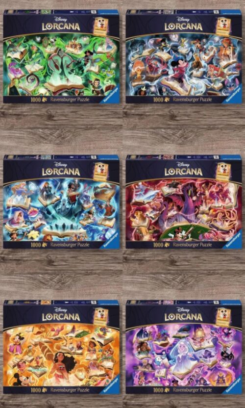 6 Puzzles LORCANA 1000P + 1 carte promo * PRECOMMANDE