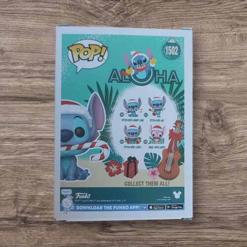 Funko Pop Disney Lilo & Stitch : Stitch avec canne en sucre d’orge (Stitch with candy cane) [1502]